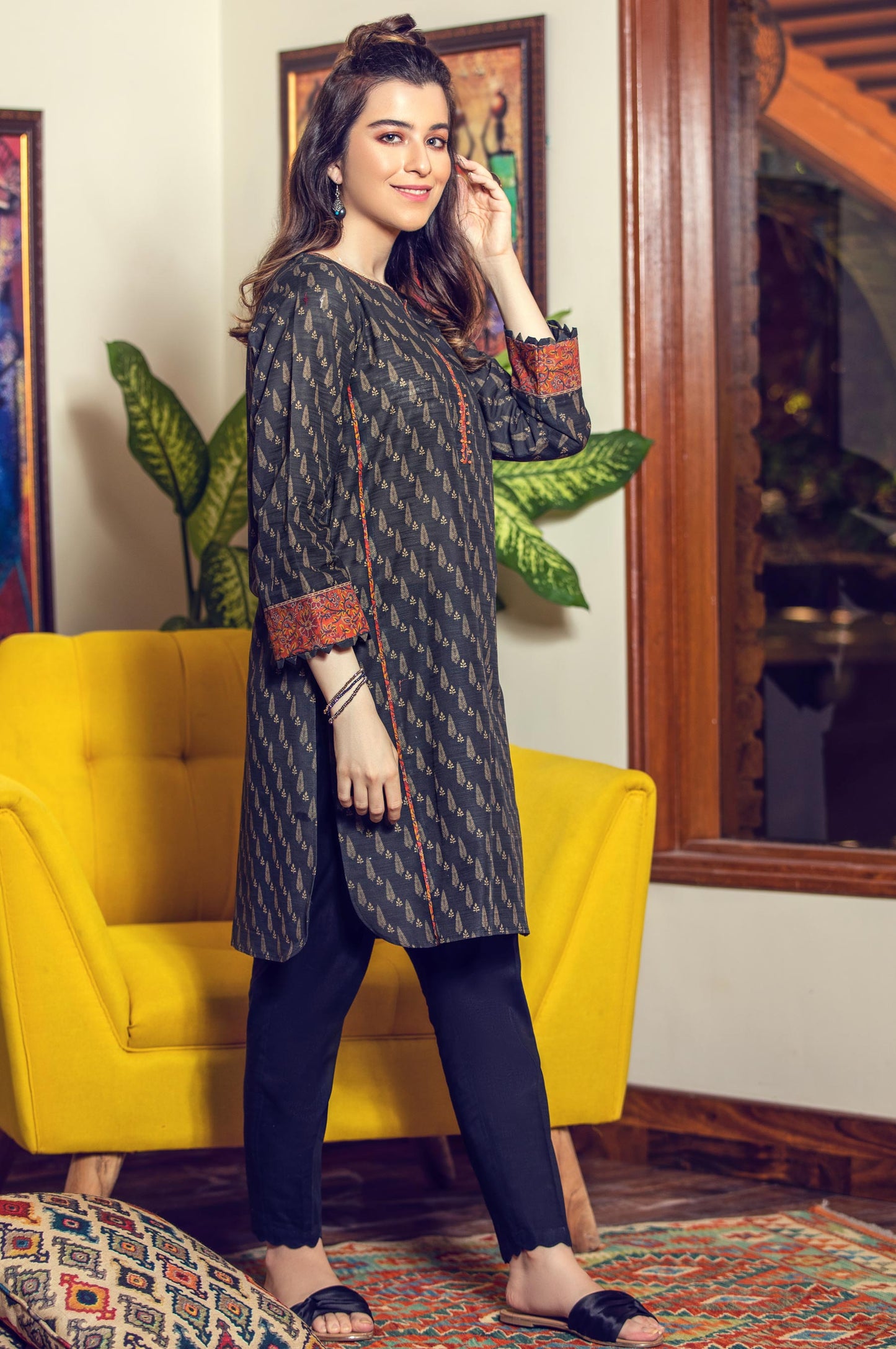 Unstitched 1 Piece Digital Printed Cottel Shirt