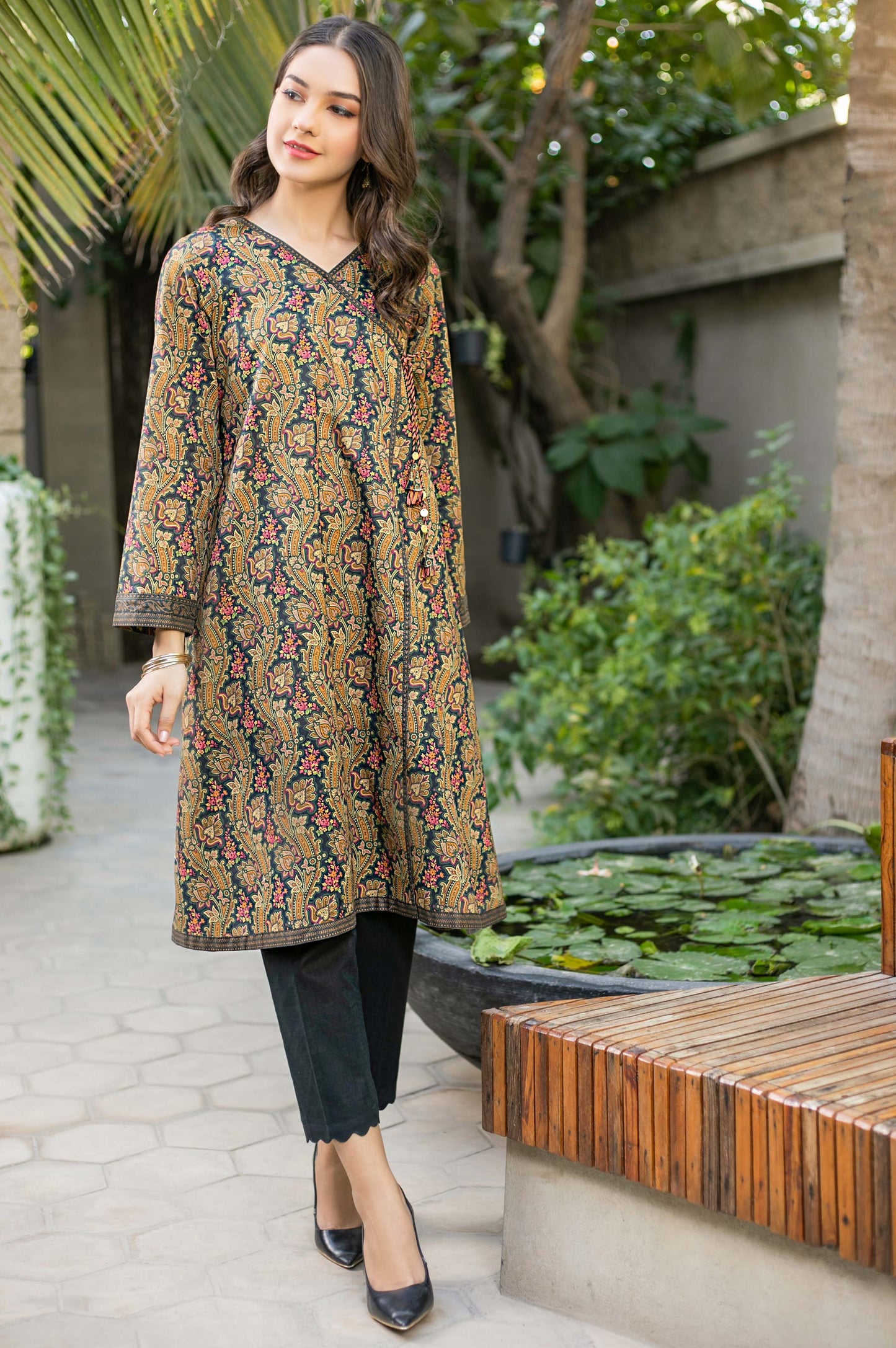 Unstitched 1 Piece Digital Printed Cambric Shirt