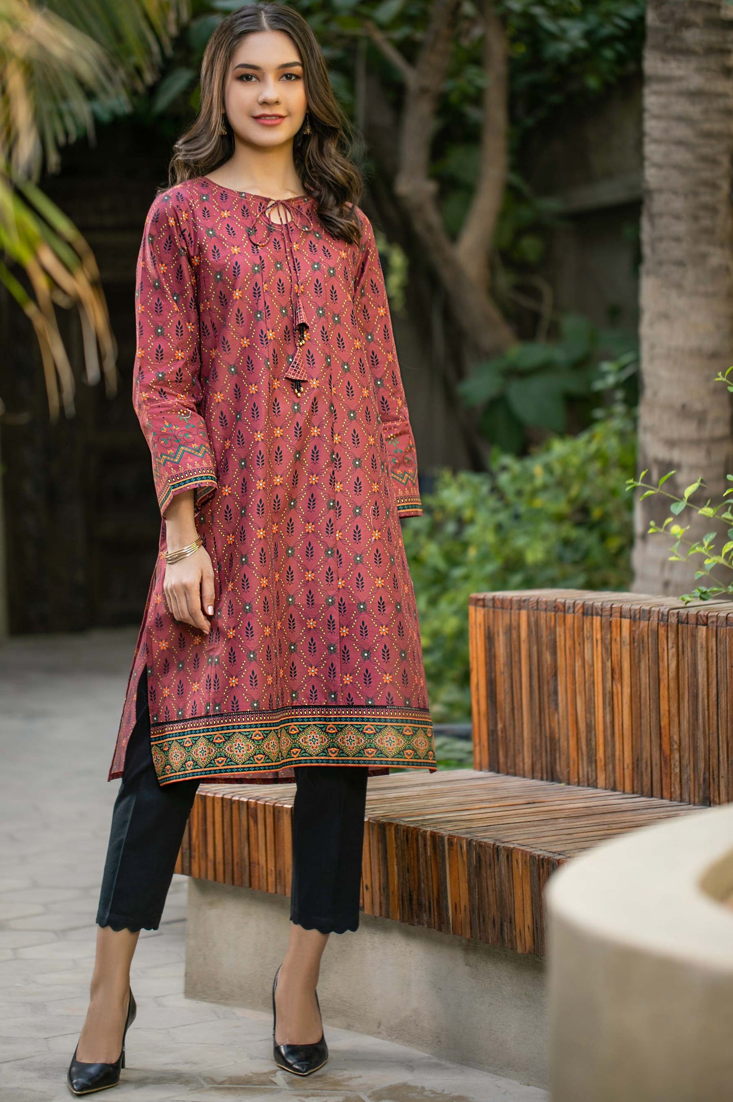 Unstitched 1 Piece Digital Printed Cambric Shirt