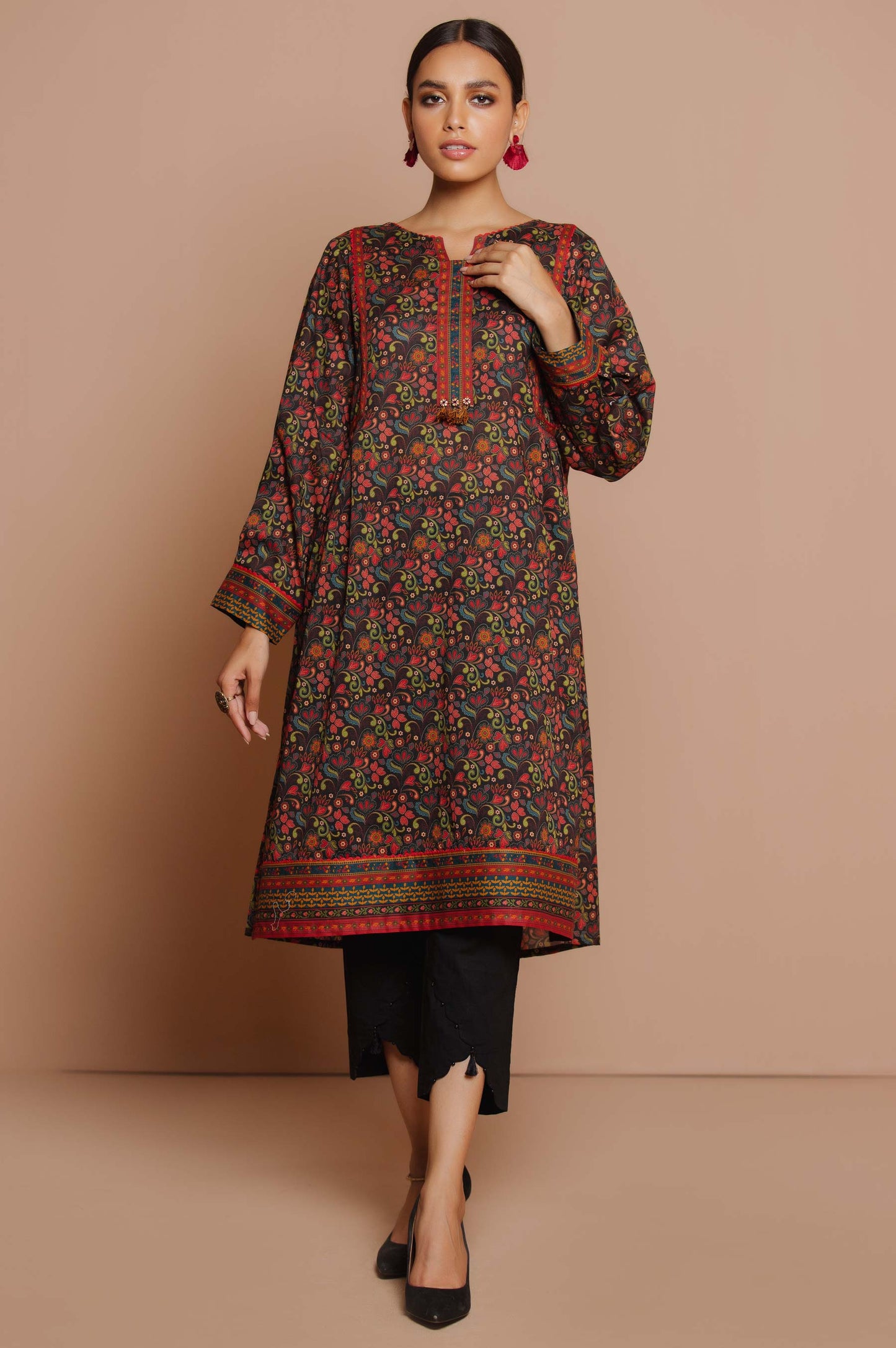 Unstitched 1 Piece Digital Printed Lawn Shirt