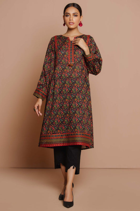 Unstitched 1 Piece Digital Printed Lawn Shirt