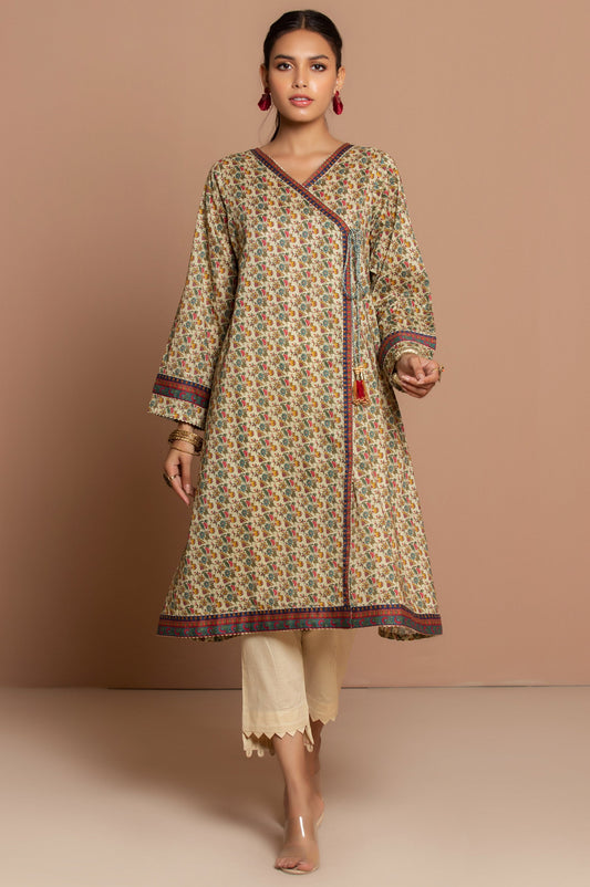 Unstitched 1 Piece Digital Printed Lawn Shirt