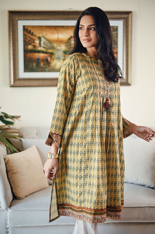 Unstitched 1 Piece Digital Printed Khaddar Shirt