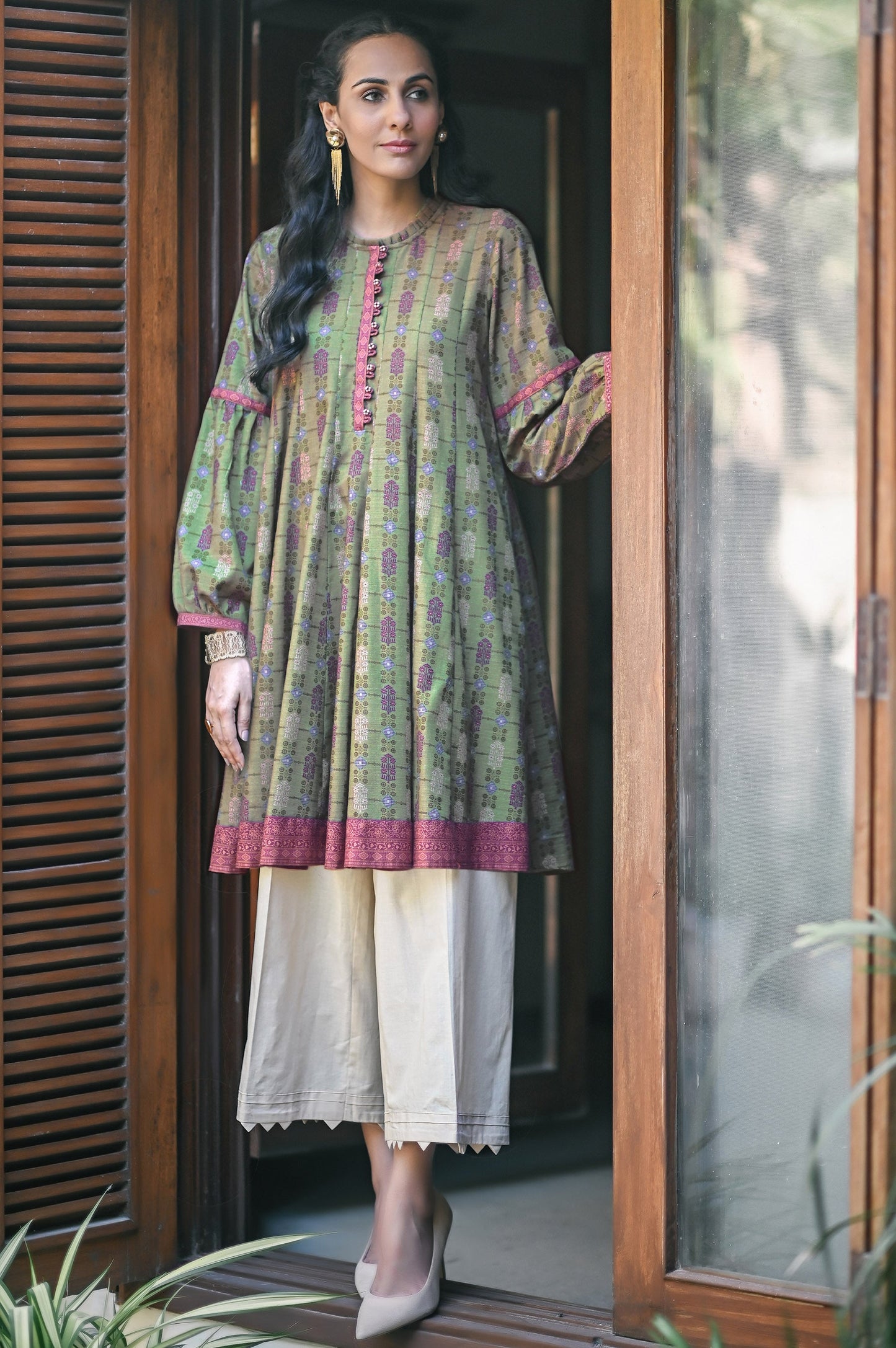 Unstitched 1 Piece Digital Printed Cottel Shirt