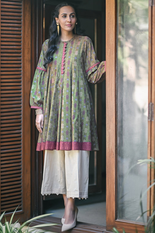 Unstitched 1 Piece Digital Printed Cottel Shirt