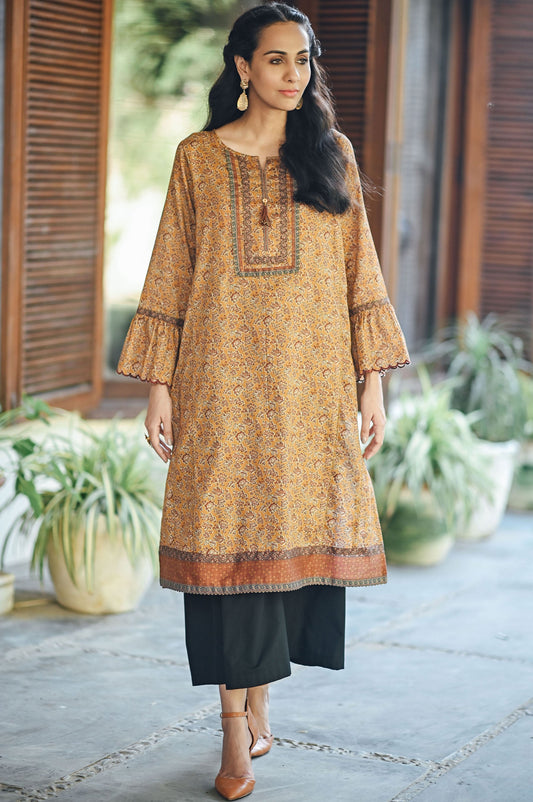 Unstitched 1 Piece Digital Printed Cottel Shirt