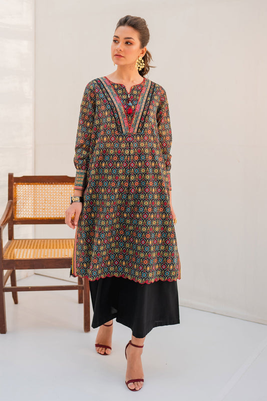 Unstitched 1 Piece Digital Printed Lawn Shirt