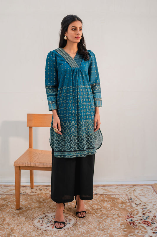 Unstitched 1 Piece Digital Printed Lawn Shirt