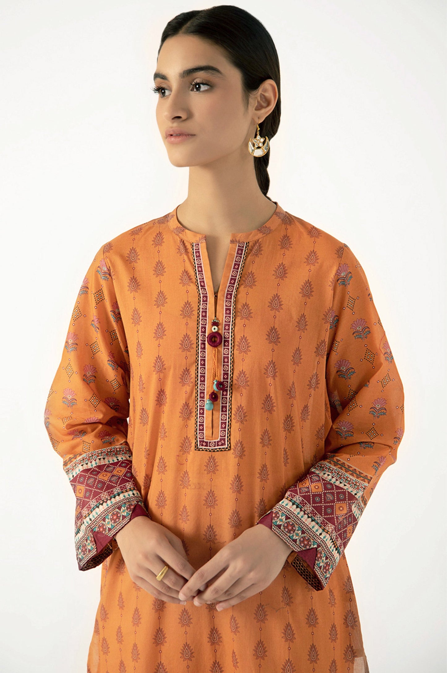 Unstitched 1 Piece Digital Printed Lawn Shirt