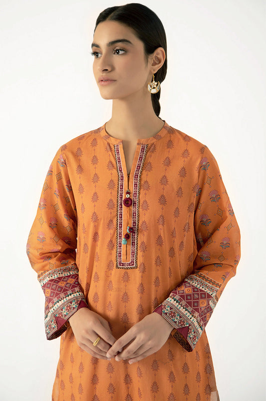 Unstitched 1 Piece Digital Printed Lawn Shirt