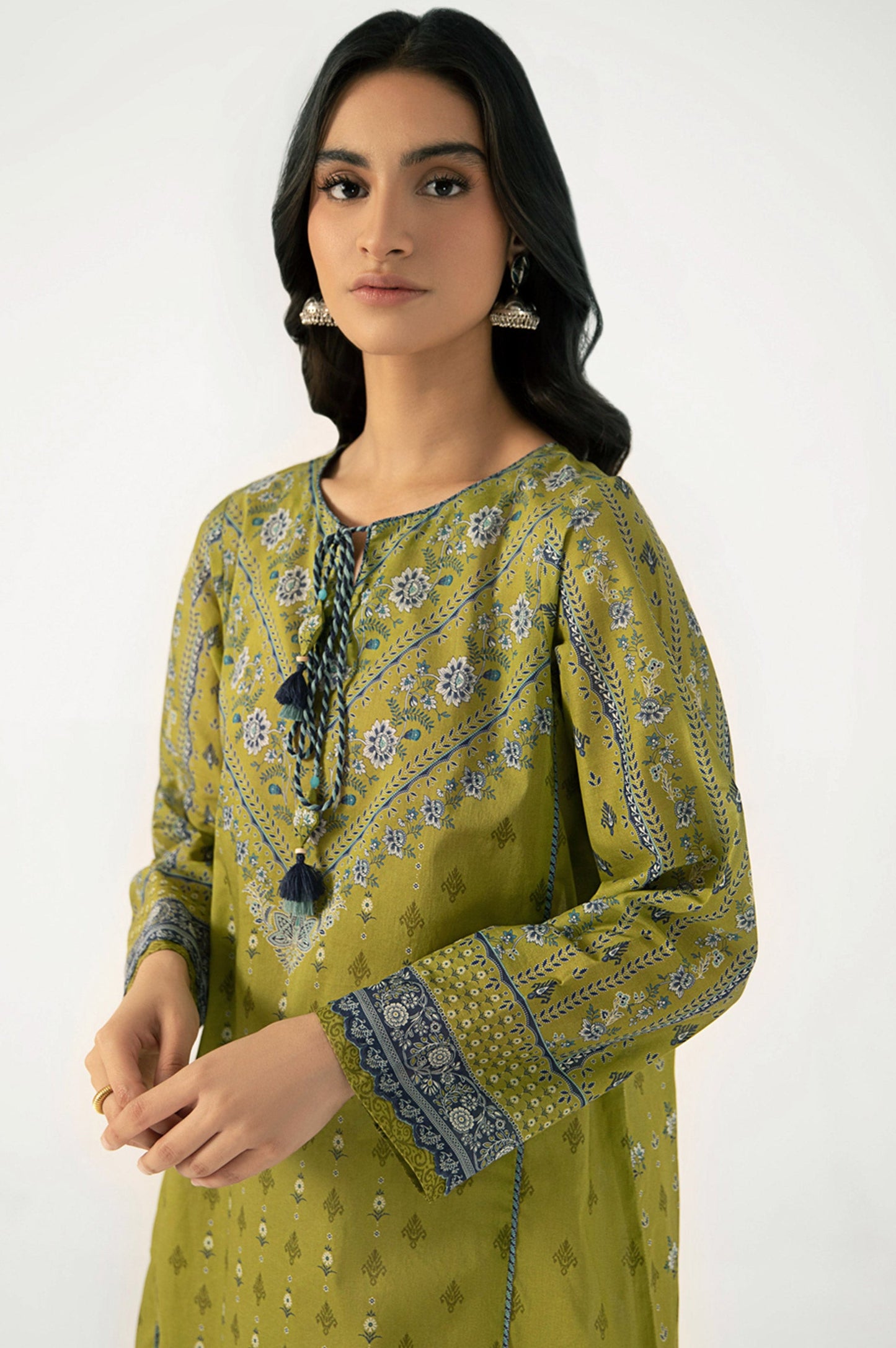 Unstitched 1 Piece Digital Printed Lawn Shirt