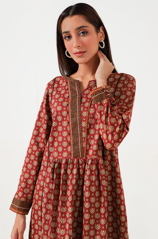 Unstitched 1 Piece Printed Cambric Shirt