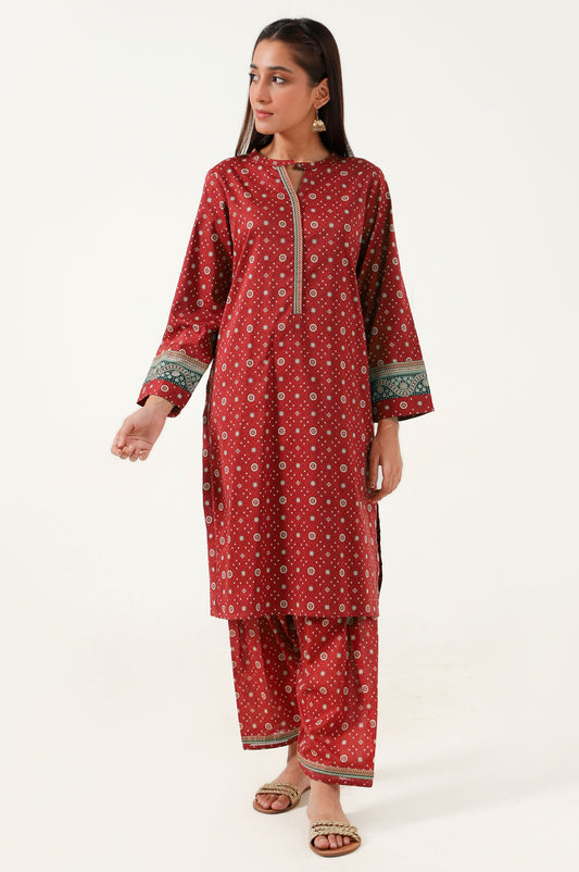 Unstitched 1 Piece Printed Lawn Shirt
