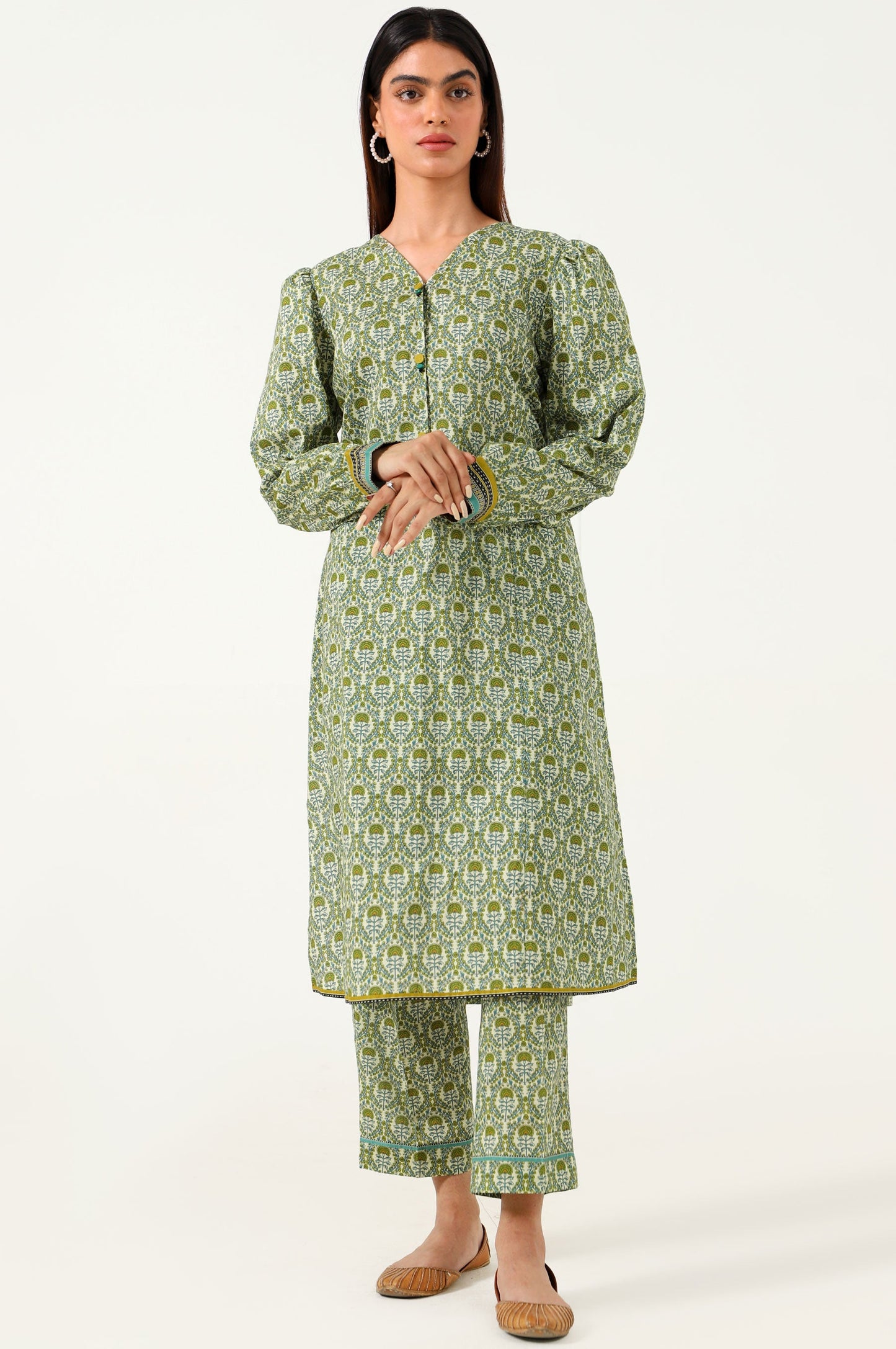 Unstitched 1 Piece Printed Cambric Shirt