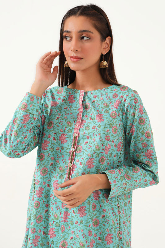 Unstitched 1 Piece Printed Cambric Shirt