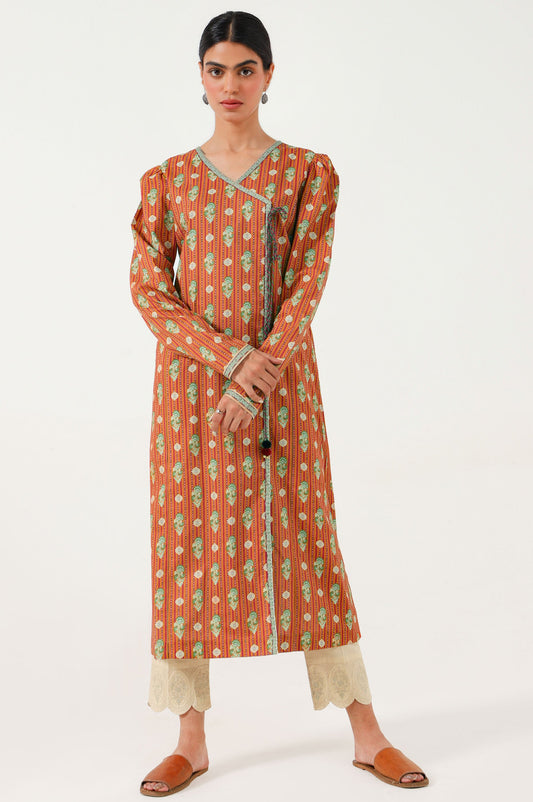 Unstitched 1 Piece Printed Cambric Shirt