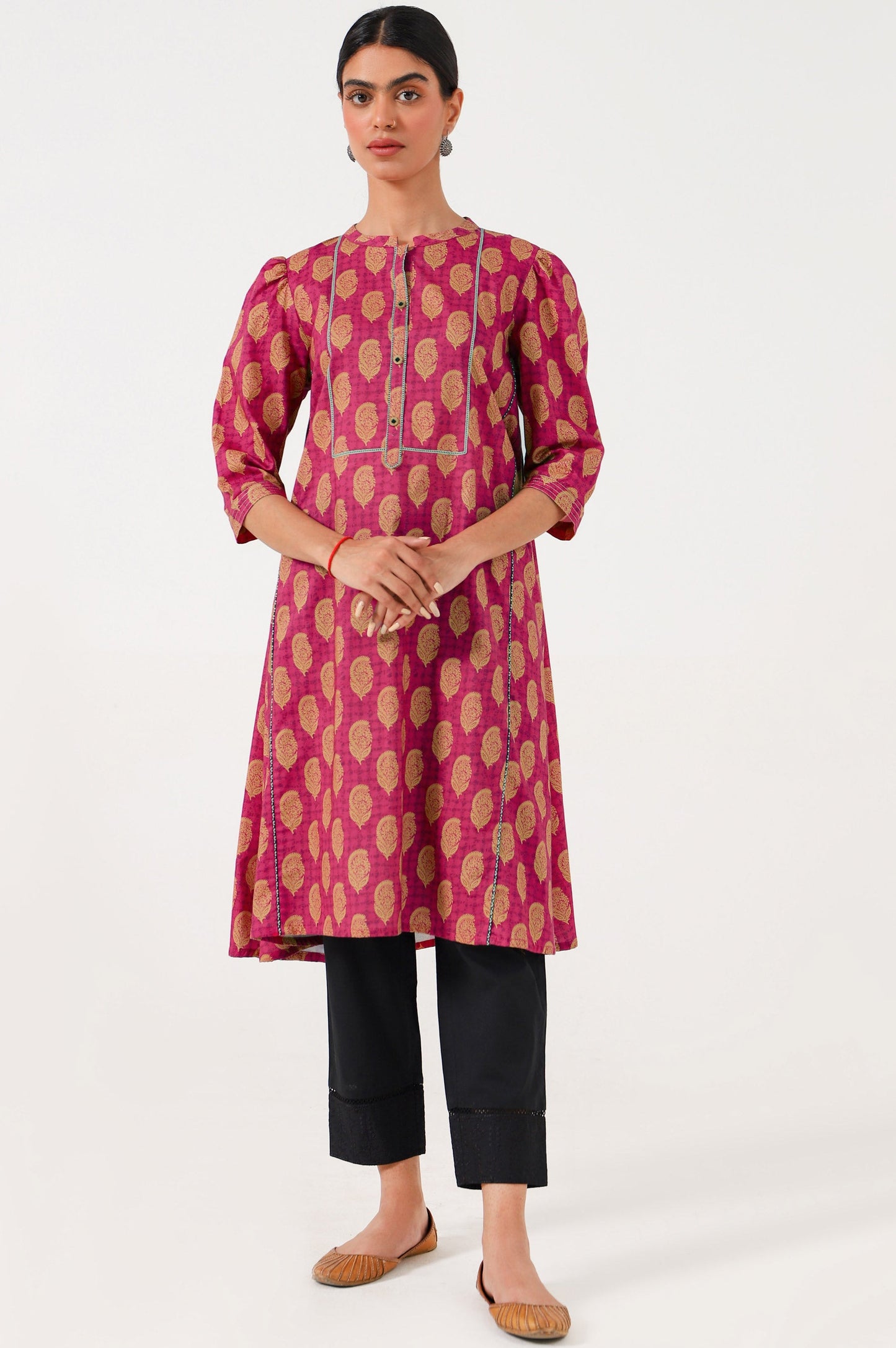 Unstitched 1 Piece Printed Cambric Shirt