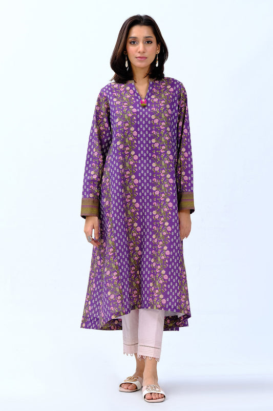 Unstitched 1 Piece Printed Khaddar Shirt