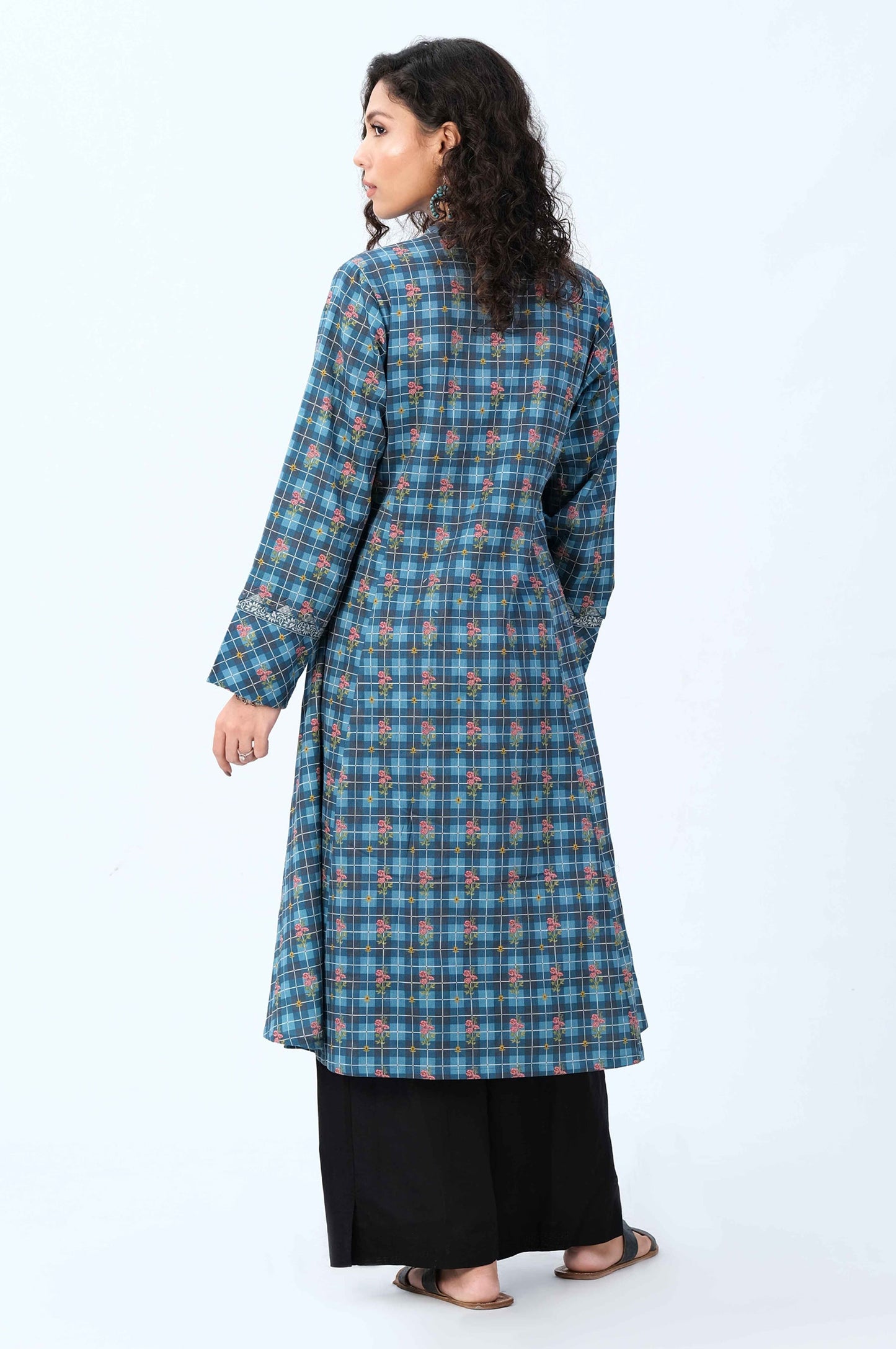 Unstitched 1 Piece Printed Khaddar Shirt