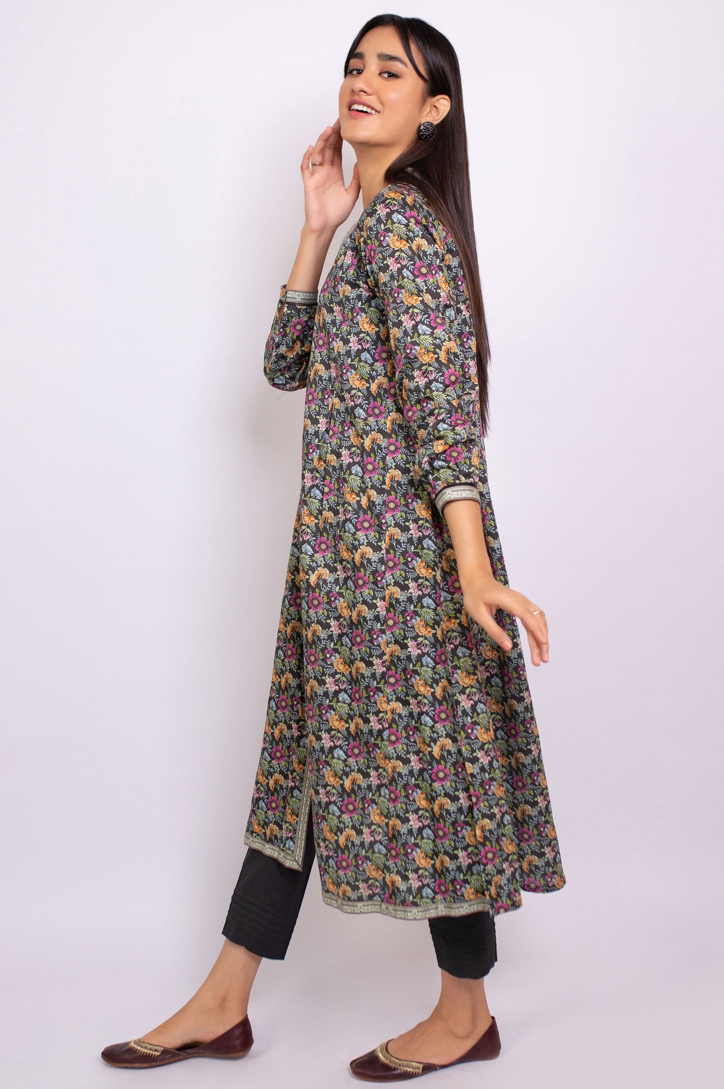 Unstitched 1 Piece Printed Cottel Shirt