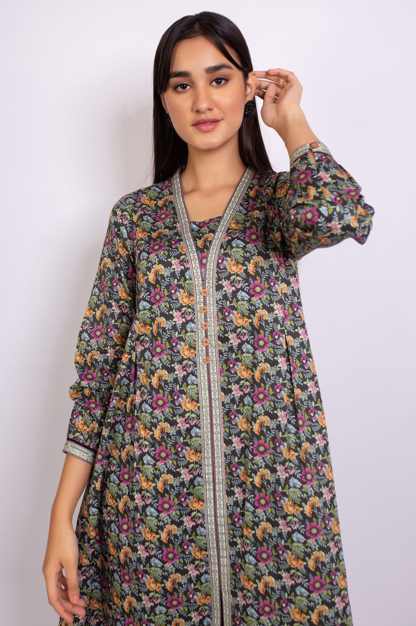 Unstitched 1 Piece Printed Cottel Shirt