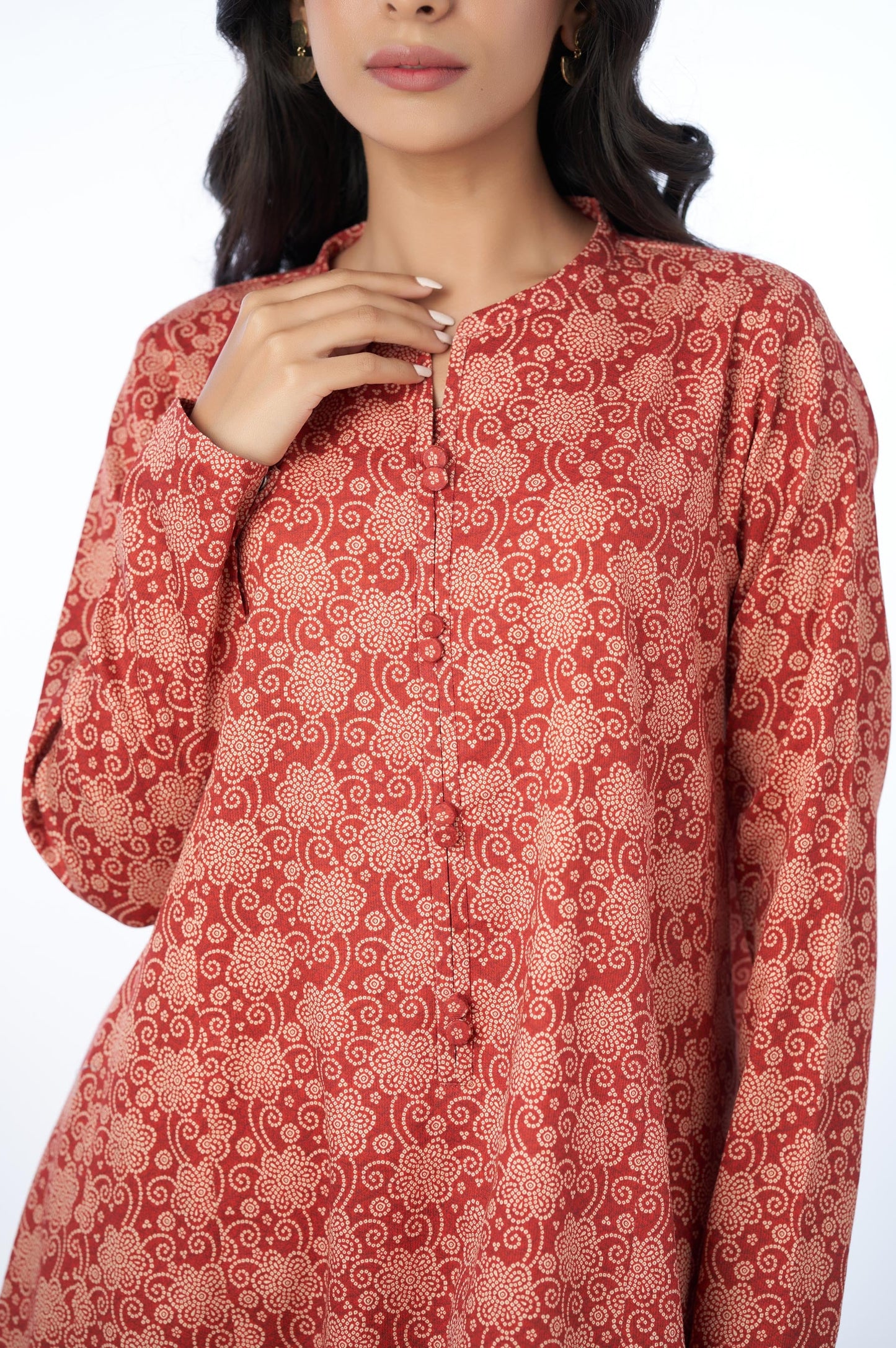 Unstitched 1 Piece Printed Cottel Shirt