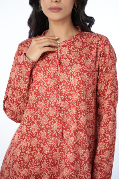 Unstitched 1 Piece Printed Cottel Shirt