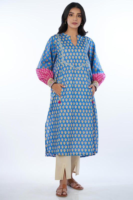 Unstitched 1 Piece Printed Cottel Shirt