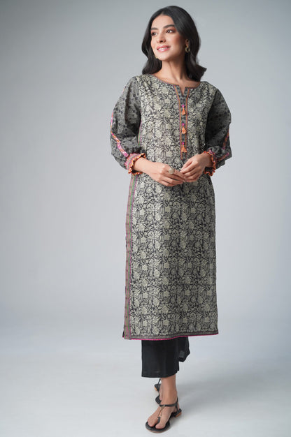 Unstitched 1 Piece Printed Lawn Shirt