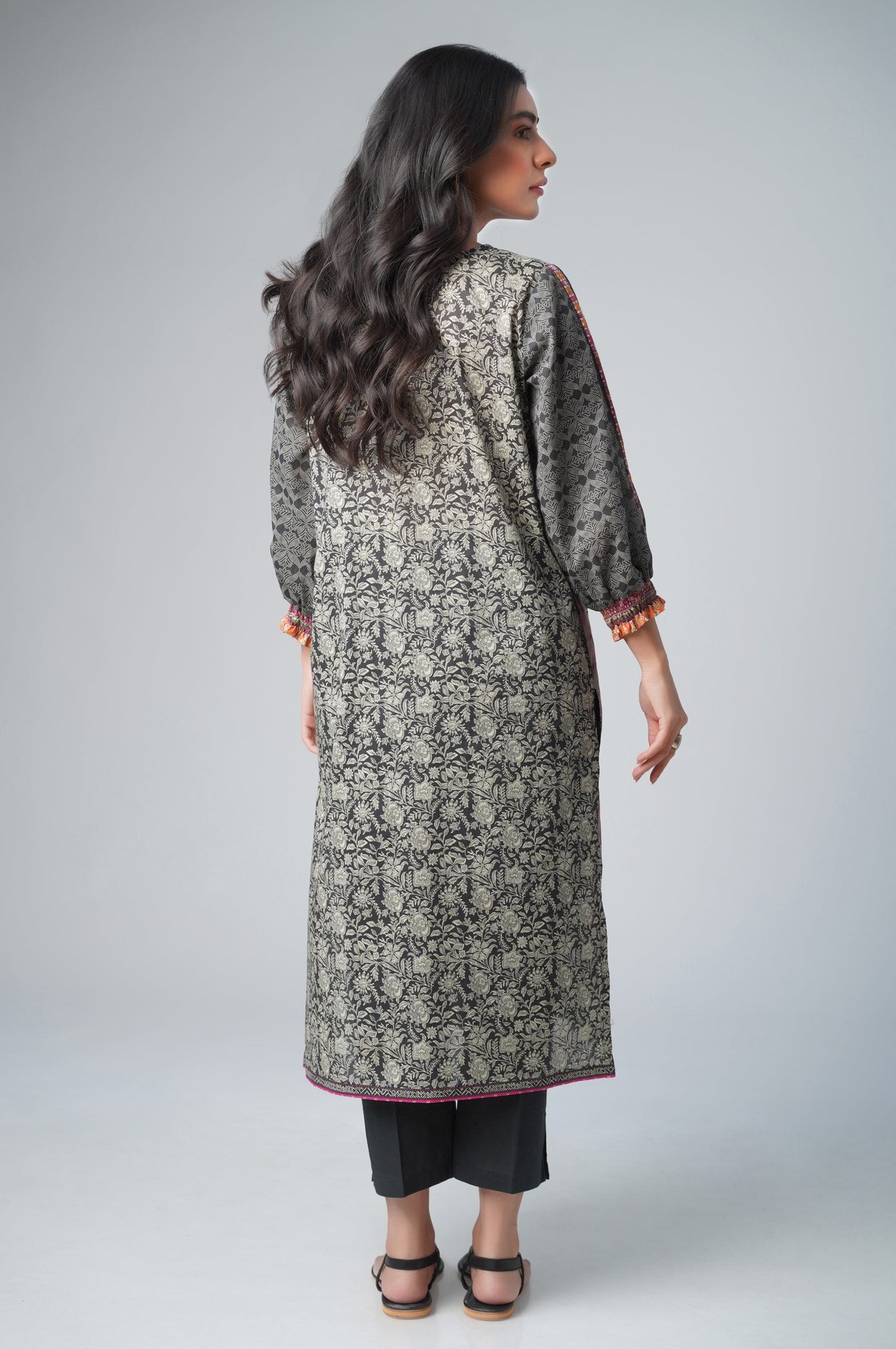 Unstitched 1 Piece Printed Lawn Shirt