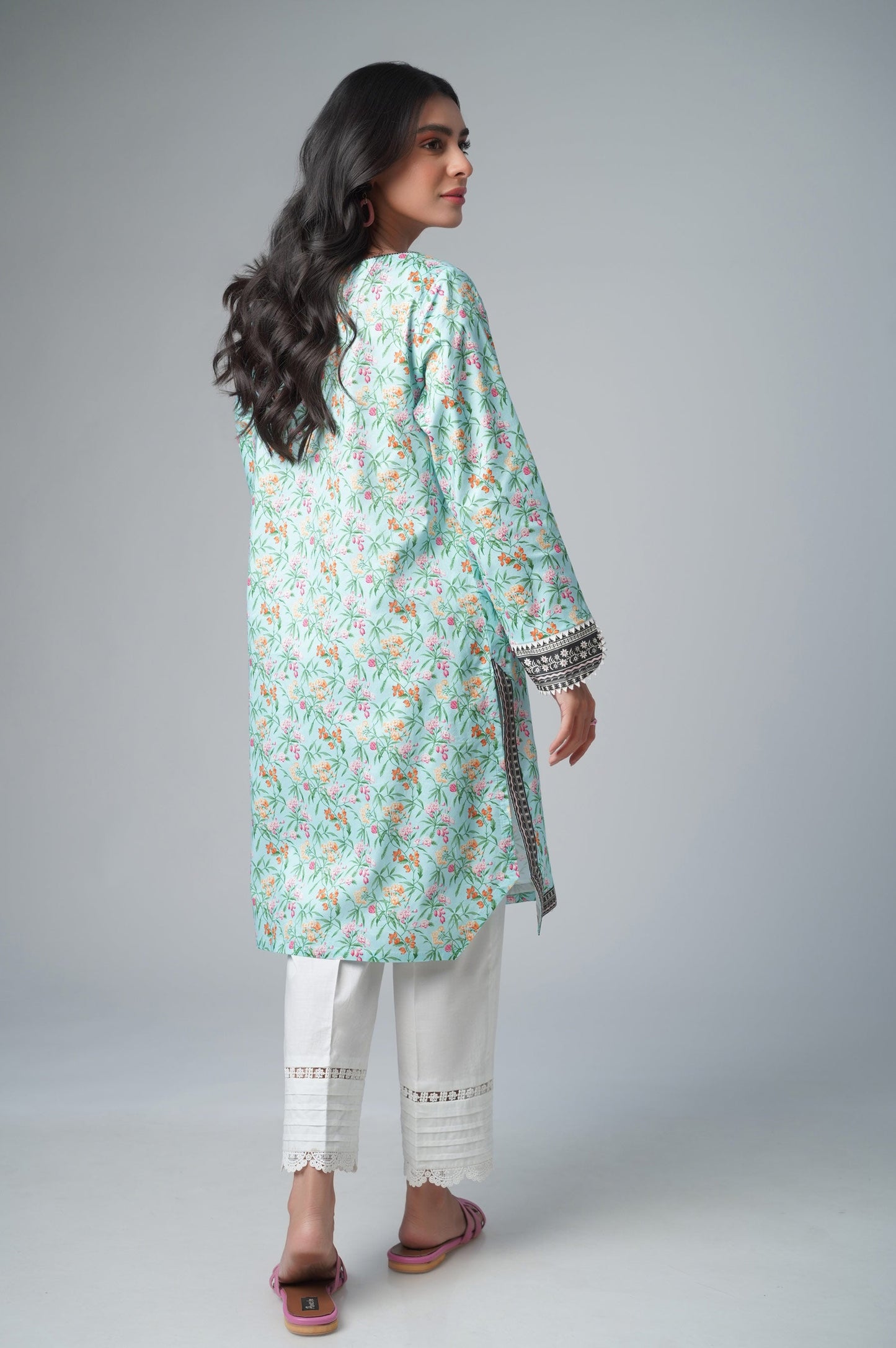 Unstitched 1 Piece Printed Lawn Shirt