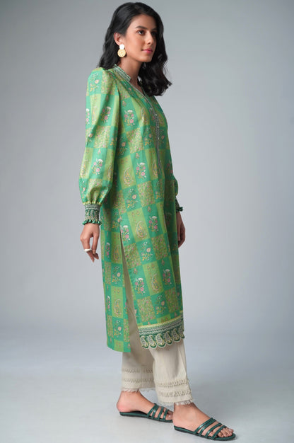 Unstitched 1 Piece Printed Lawn Shirt