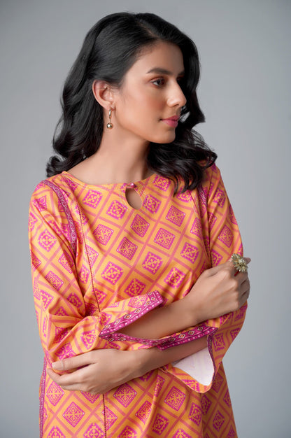 Unstitched 1 Piece Printed Lawn Shirt