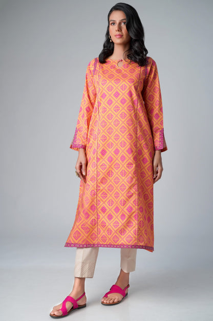 Unstitched 1 Piece Printed Lawn Shirt