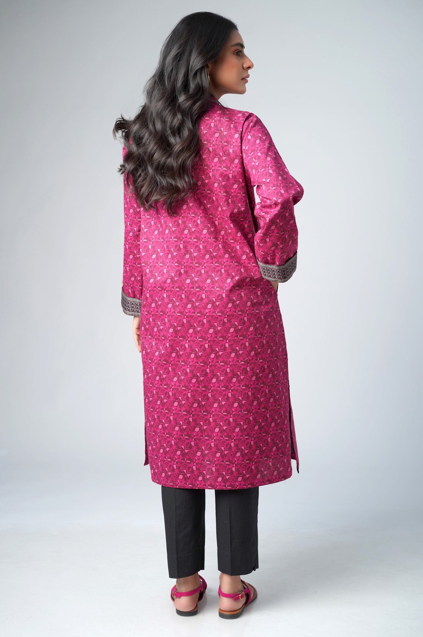 Unstitched 1 Piece Printed Lawn Shirt