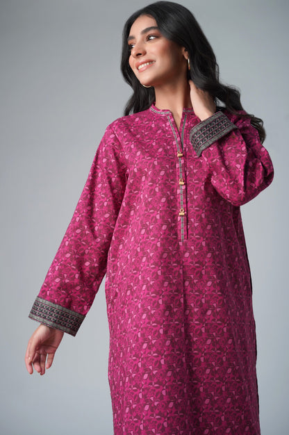 Unstitched 1 Piece Printed Lawn Shirt