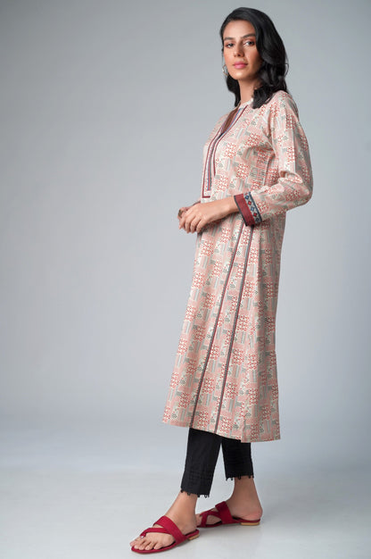 Unstitched 1 Piece Printed Lawn Shirt