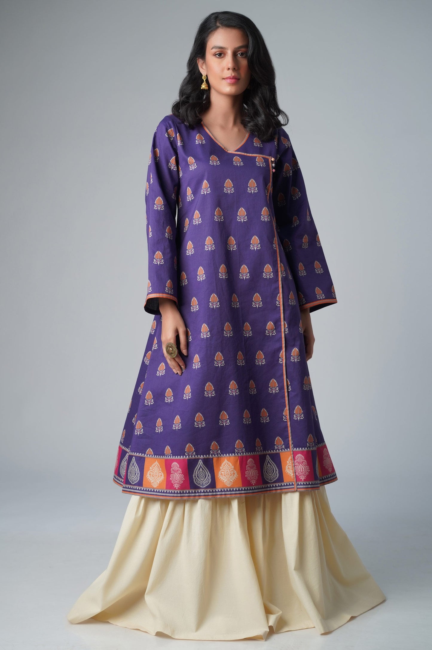 Unstitched 1 Piece Printed Lawn Shirt