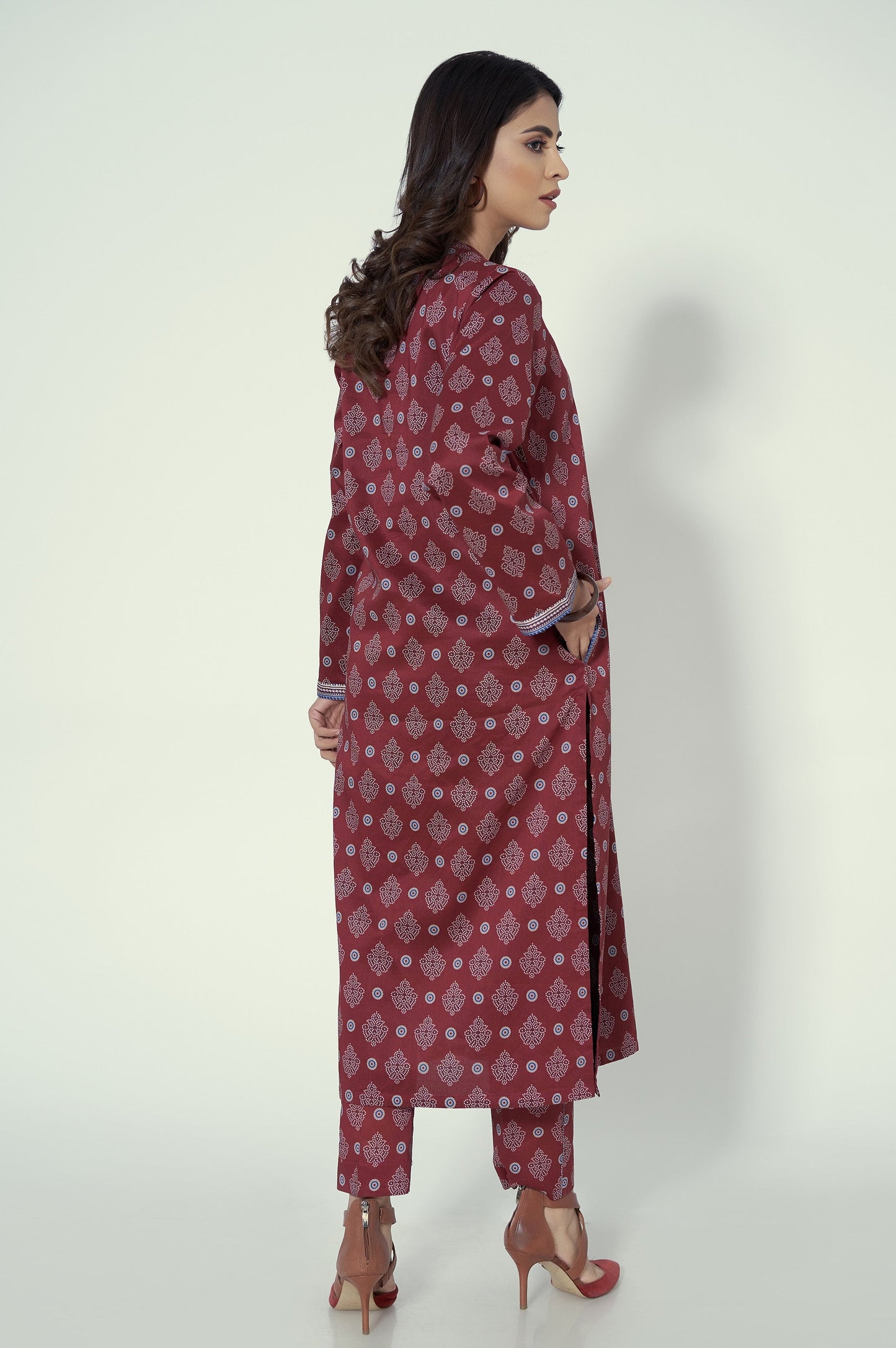 Unstitched 1 Piece Printed Lawn Shirt