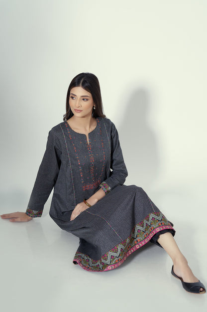 Unstitched 1 Piece Printed Lawn Shirt