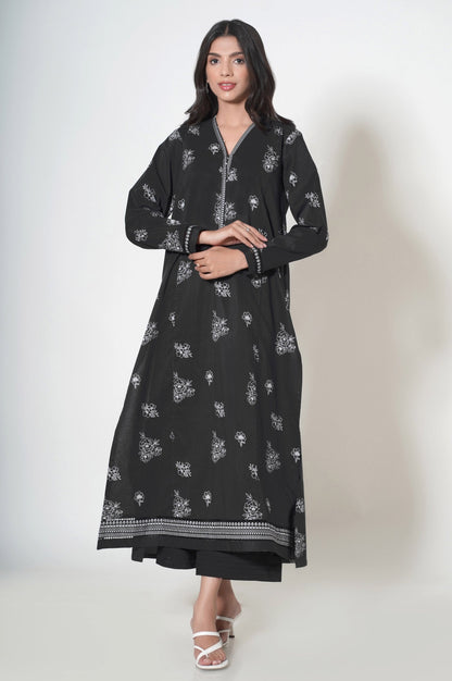 Unstitched 1 Piece Puff Printed Cambric Shirt