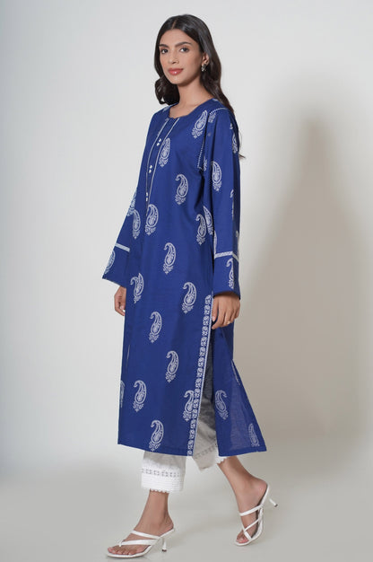 Unstitched 1 Piece Puff Printed Cambric Shirt