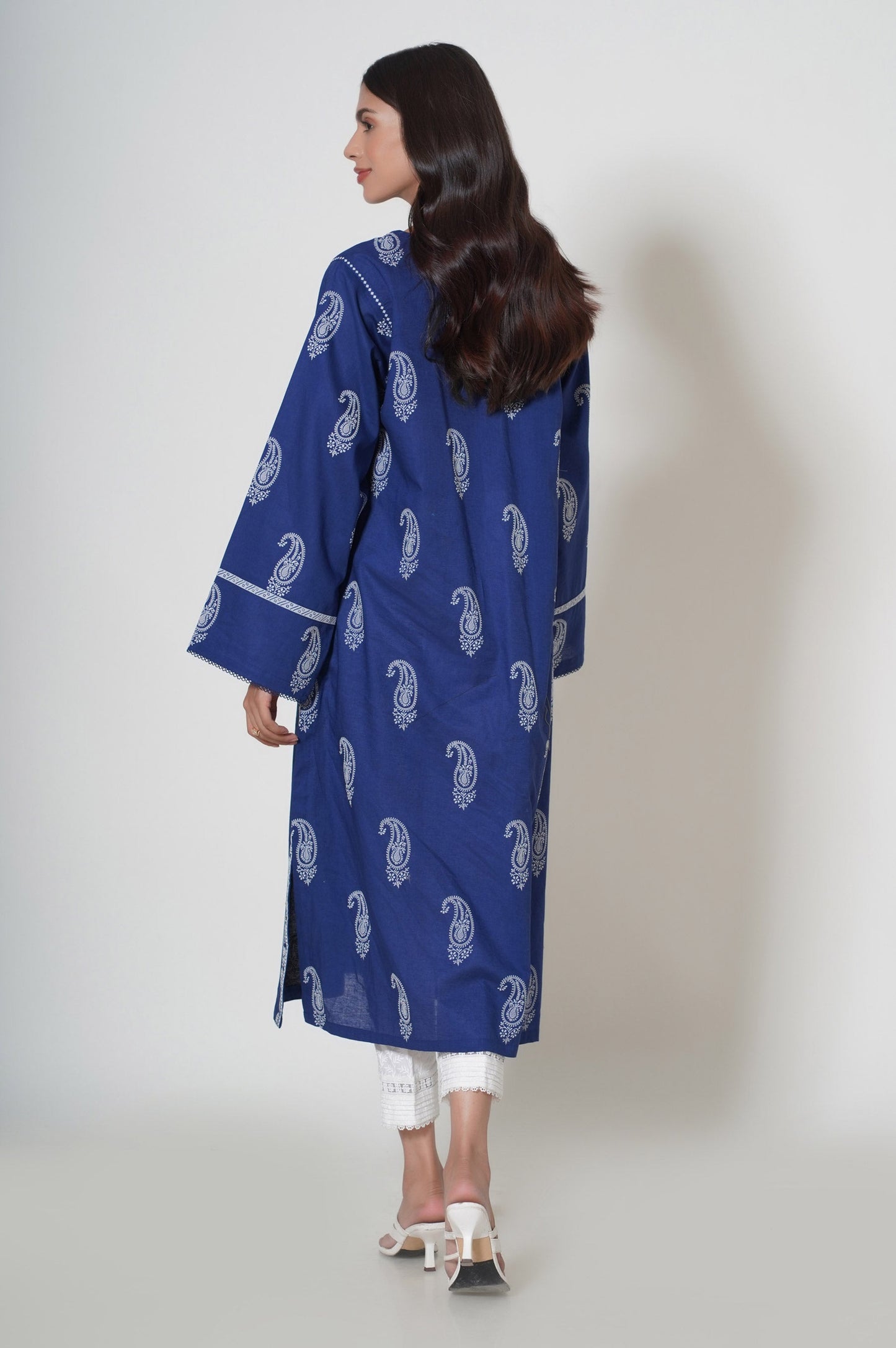 Unstitched 1 Piece Puff Printed Cambric Shirt