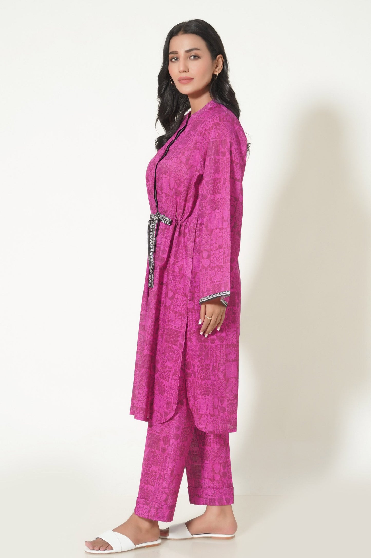 Unstitched 1 Piece Printed Cottle Shirt