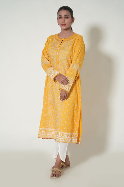 Stitched 1 Piece Printed Khaddar Shirt