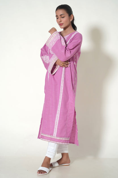 Unstitched 1 Piece Paste Printed Khaddar Shirt