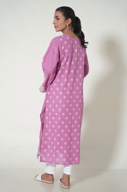 Stitched 1 Piece Paste Printed Khaddar Shirt