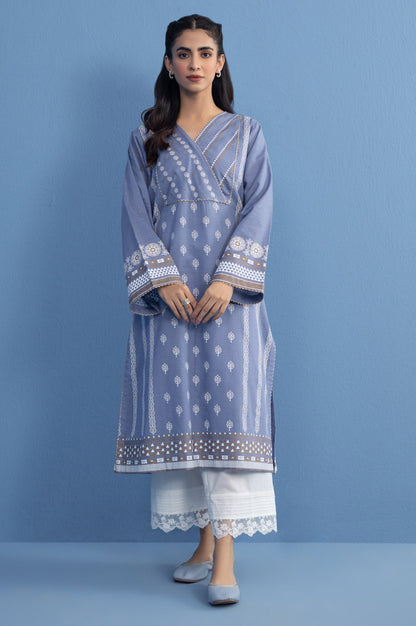 Unstitched 1 Piece Printed Khaddar Shirt