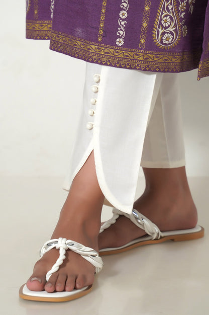 Unstitched 1 Piece Paste Printed Khaddar Shirt