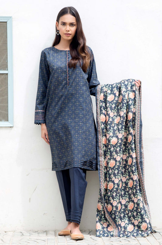 Unstitched 2 Piece Printed Lawn Suit